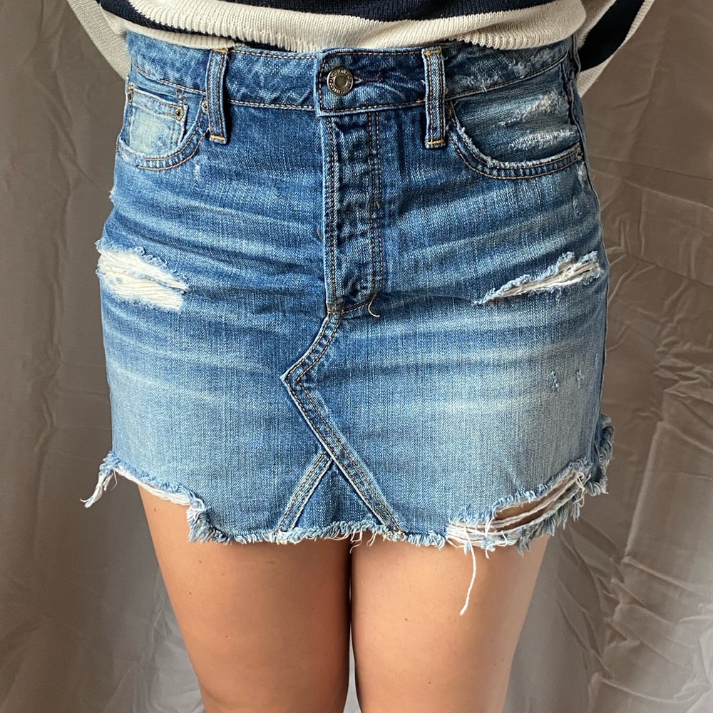 American eagle jean skirt